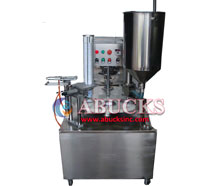 semi-automatic-rotary-cup-glass-filling-and-sealing-machine